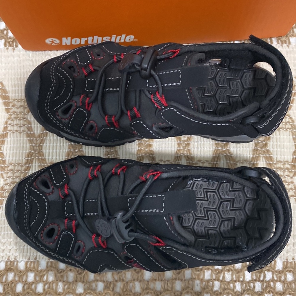 Northside Unisex-Child Burke Sport Sandals Waterproof Black Size Toddler 8 - Picture 7 of 8